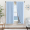 Pitalk Light Blue Curtains for Bedroom 63 Inch Length 2 Panels Linen
