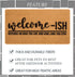 Welcome-Ish Front Door Mat, 17"x 29", Non Slip Backing Mat for Home Entry, Depends Who You are