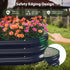 4x2x1 Winpull Raised Garden Bed Kit, ft Galvanized Planter Box Outdoor with Safety Edging, Large Metal Raised Beds
