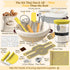 Set, Sourdough Starter Kit with Cotton Rope Banneton Basket & Jar, Bread Baking Supplies and Tools Complete Sourdough