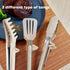 Kitchen Tongs Set of 3, 9 Inch Silicone Tips Food Grade Mini Serving Tongs for Cooking and BBQ