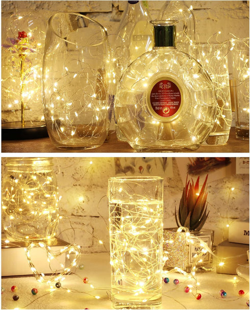 60 Pack 7 20 Hortsun Wine Bottle LED Lights with Cork Fairy Mini String Lights Battery Operated Mini Waterproof ft