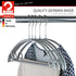 Mawa by Reston Lloyd Non Slip Metal Clothing Hanger, Smooth Shoulder Support with Skirt Hooks, Model 42-U