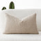 Foindtower Textured Boucle Throw Pillow Covers Accent Solid Lumbar Pillow Cases Cozy