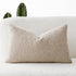 Foindtower Textured Boucle Throw Pillow Covers Accent Solid Lumbar Pillow Cases Cozy