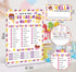 NODROY 68 Game,30 Acrylic What is Your Ice Cream Name Stickers, Ice Cream Party Decor, Perfect for Birthday Party