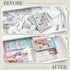 STORi SimpleSort 2-Piece Stackable Clear Drawer Organizer Set, 12" x 9" x 2" Rectangle Trays