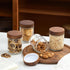 16 oz 6 Pack,Mason 16 oz 100% Danmu Overnight Oats Containers with Lids,Salad Jar,Glass Jar with Wooden Lid Jars