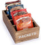 Seasoning Packet Organizer, Food Packet Storage Caddy with 4 Compartments for Kitchen Pantry Cabinet Organization