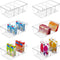 Vtopmart 6 Pack Clear Food Storage Organizer Bins, Plastic Bins for Pantry, Kitchen, Fridge, Cabinet Storage
