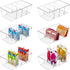 Vtopmart 6 Pack Clear Food Storage Organizer Bins, Plastic Bins for Pantry, Kitchen, Fridge, Cabinet Storage
