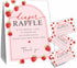 Baby Shower Diaper Raffle Game Kit, Strawberry Arch, 50 Tickets & 1