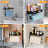 2 Paper Towel Holder Wall Mount for Kitchen, Paper Towel Holder with Shelf for Bathroom, RV Paper Towel Rack, Spice