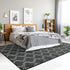 3x5 Chicrug Shag Geometric Modern Area Rug for Bedroom, Feet Memory Foam Indoor Carpet, Fluffy Rug for Living Room