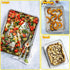 E-far Baking Cookie Sheet Pan Set of 3, Stainless Steel Baking Pans for Oven, Non-Toxic & Easy Clean