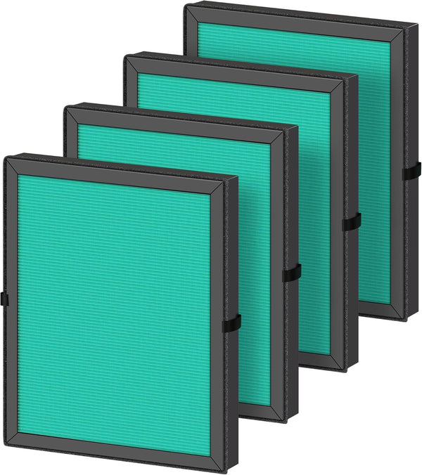 MK04 Air Filter Replacement for MK04 MG04JH Air Purifier, 4-in-1 H13 True HEPA High-Efficiency Activated Carbon Filter,