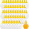 Ziliny 64 Pcs 7 oz Honey Squeeze Bottle Plastic Empty Beehive Bottle