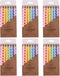 PHD CAKE 36-Count Rainbow Spiral Birthday Candles with Holders - Party Candles for Cake