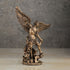 Veronese Design 4 Inch Archangel Saint Michael Figurine, Hand Painted Bronze Finish