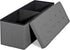 43 Inches 660 lbs SUPER DEAL Folding Storage Ottoman Bench, Foot Rest with Divider Foam Padded Seat Large Storage Chest