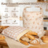 2 Beeswax Bread Bags for Sourdough, pcs Reusable Beeswax Bread Bags for Homemade Sourdough, XL Cotton and Linen Food
