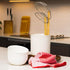Joyce Chen Kitchen Spider Strainer, Stainless Steel 5-Inch Wire Basket with Bamboo Handle