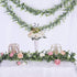 DearHouse Faux Eucalyptus Garland Plant, 2 Pack Artificial Vines Hanging Eucalyptus Leaves for Wedding Decor