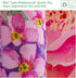 Floral Shower Curtain Set, Summer Blooming Flowers, Waterproof Polyester Fabric, Machine Washable Bath Curtain
