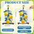 Countertop Thyle Mediterranean Capri Lemon Paper Towel Holder with Round Base Yellow Lemon Blue Leaf Bathroom Decor