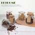 4oz 24 Pack Glass Jars with PE Lids and Cork Lids, Mini Pudding Jars Yogurt Jars Containers for Spice, Jam, honey