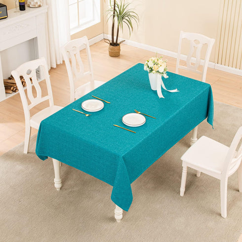 55x70) BALCONY & FALCON Rectangle Tablecloth Washable Wrinkle Resistant and Water Proof Table Cloth Decorative Linen