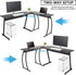 58'' ZENY L-Shaped Gaming Desk Computer Corner Desk Reversible Table Home Office Desk PC Workstation Study Writing Desk