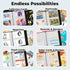 Dunwell 5x7 Photo Sleeves for 3-Ring Binder, 10 Pack for 40 Pictures, Acid-Free Poly Plastic Photo Album Refill