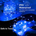 12Pack 7ft 20 3 Fairy Lights Battery Operated, LED Modes Speed Twinkle Mini String Lights Waterproof Silver Wire