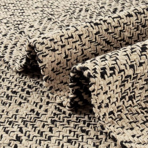 LEEVAN Small Bathroom Rug 2' x 3', Washable Natural Entryway Rug, Low Profile Reversible Mat for Bedroom/Porch