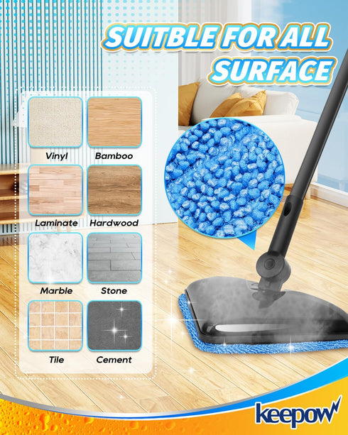 905e, 915e 925e, 4+6 Pack KEEPOW Steam Mop Pads Compatible with Wagner Steamer and Steam Cleaner Pads Replacement