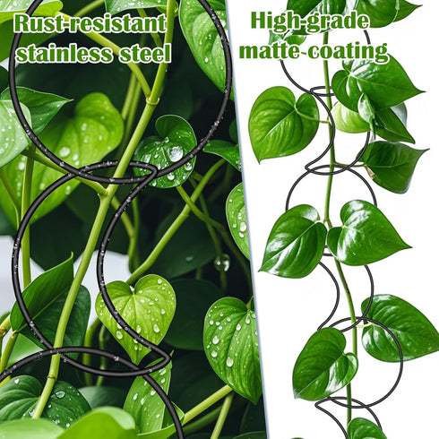 18 Vodolo Pcs Chain Trellis for Climbing Plants Indoor Outdoor,Wall Plant Vine Climbing Support for Potted