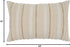 SARO LIFESTYLE Chloe Collection Woven Stripe Design Throw Pillow Cover, 16" x 24", Natural