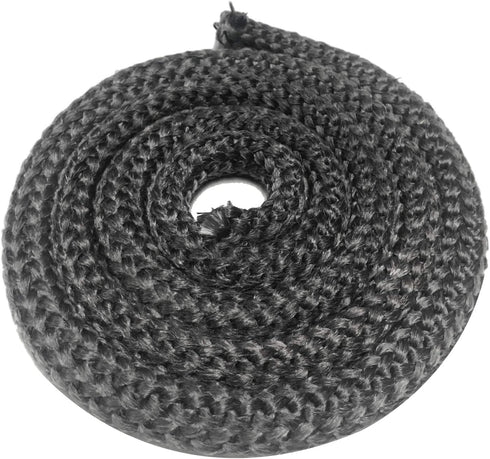 Wood Stove Gasket (7/8" x 72") - Grey Color Fiberglass Door Seal, High Temperature Resistant Rope