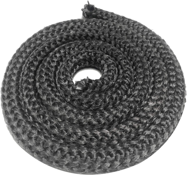 Wood Stove Gasket (7/8" x 72") - Grey Color Fiberglass Door Seal, High Temperature Resistant Rope
