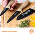 MasterChef Knife Set of 3 Kitchen Knives for Cooking (Chef, Paring & Utility), Professional Sharp Stainless Steel, Non