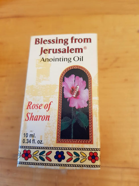 Rose of Sharon Jerusalem Anointing Oil, 0.4 fl.oz (12ml), from the Land of the Bible