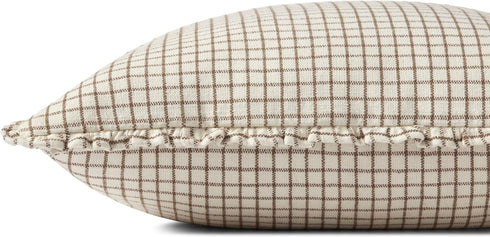 Loloi Dinah Pillow Cover Only, 22X22, Ivory/Earth