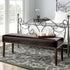Fuloon Fuax Leather Dining Bench Cover - Anti-Dust Stretch Bench Slipcover Waterproof Seat Cushion Protector