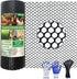 Black Plastic Chicken Wire mesh 15.7IN x 33FT,Plastic Chicken Wire Fencing,Poultry Netting,Plastic