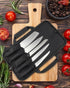 Chef Knife Bag (5 Slots) - Nylon Kitchen Storage Carrying Pouch, Red