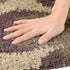 uxcell Floral Bath Mat, Plush Shaggy Bathroom Rug, Checked Washable Carpet for Tub, Shower Room, 16" x 24" Brown