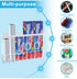 FHJP 3Pcs, 2 3 Cabinet Door Organizer Foil and Plastic Wrap Organizer with Sponges, Cabinet Door Storage with Caddy