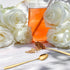 Long Handle Iced Tea Spoon, 7.8-Inch Gold Coffee Spoon, Set of 6 Stainless Steel Ice Cream Spoons