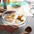 Mini 9 Inch Round Glass Casserole Dish with Glass Lid, Oven Safe Bakeware with Handles (1.9 QT)